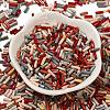 Baking Paint Glass Twist Bugle Beads SEED-C004-02L-2