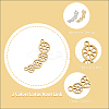 16Pcs 2 Colors 304 Stainless Steel Connector Charms STAS-DC0013-94-3