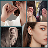 50Pcs Stainless Steel Ear Nuts STAS-BBC0006-41-6