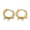 Ion Plating(IP) 304 Stainless Steel Huggie Hoop Earring Findings LS-STAS-M320-01G-1