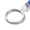 Gemstone Hexagon Pendant Keychain G-Z033-02-4