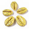 Spray Painted Natural Cowrie Shell Beads SSHEL-R047-03-A10-2