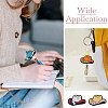 20Pcs 4 Colors Cowboy Hat Food Grade Eco-Friendly Silicone Focal Beads SIL-CJ0002-10-7