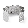 304 Stainless Steel Cuff Bangles for Women BJEW-Z078-21P-3