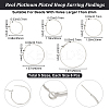 30Pcs 6 Style Brass Hoop Earring Findings FIND-BBC0003-23P-2