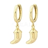 Chili Brass Hoop Earrings EJEW-Q015-17G-4