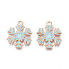Christmas Style Alloy Enamel Pendants X-ENAM-Q442-68A-2