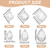 80Pcs 6 Style Irregular Rhombus & Teardrop Glass Sew On Rhinestone GLAA-GO0001-16-2