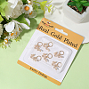 6Pcs Brass Micro Pave Clear Cubic Zirconia Pendants KK-BBC0018-93-5