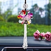 Glass Flower Pendant Decorations PW-WG637EB-08-1