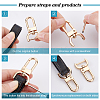 6 Sets 3 Colors Alloy Swivel Lobster Claw Clasps FIND-PH0003-90-6