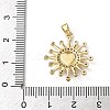 Brass Micro Pave Cubic Zirconia Pendants KK-F924-13G-3