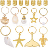 1 Bag Alloy Hair Braid Pendant OHAR-BM0001-06-7