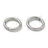 Tarnish Resistant 304 Stainless Steel Open Jump Rings X-STAS-Q186-02-7x1mm-3