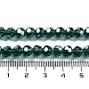 Electroplate Transparent Glass Beads Strands EGLA-A035-T6mm-A18-4
