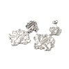 304 Stainless Steel Stud Earrings for Women EJEW-U020-06P-2