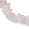 Natural AmethystChips Beaded Stretch Bracelets for Women BJEW-TA00557-01-4