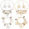 Natural Shell & Starfish Beach Jewelry Set SJEW-PH0001-14-1