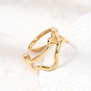 304 Stainless Steel Cuff Open Rings SA-CBAD22F-01G-H-4