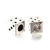 Tibetan Style Alloy European Bead Rhinestone Settings TIBE-L008-30AS-1