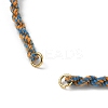 Braided Cotton Cord Bracelet Making MAK-L043-02G-16-2