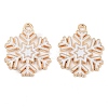 Christmas Theme Barrel Plating Alloy Enamel Pendants PALLOY-S192-01KCG-01-1