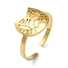 304 Stainless Steel Open Cuff Ring LS-RJEW-C063-02G-1