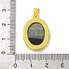 Natural Black Lip Shell Carved Nine Tailed Fox Pendants KK-D537-08G-02-3
