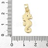 Brass Micro Pave Cubic Zirconia Pendants KK-K368-55G-3