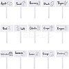 1 Set Acrylic Plant Labels AJEW-CA0004-57A-1