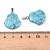 Synthetic Turquoise Pendants G-T138-208F-3