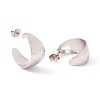 Non-Tarnish 304 Stainless Steel Chunky C-shape Stud Earrings EJEW-P198-10P-2