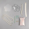 DIY Flower-shaped Purse Making Kit DIY-WH0019-41-1
