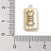 Brass with Clear Cubic Zirconia Pendants KK-Z061-21C-G-3
