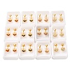 Heart Rhinestone Ear Fake Plugs EJEW-H105-26G-1