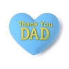 Father's Day Silicone Beads SIL-D014-03B-1