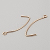 Brass Earring Hooks KK-WH0044-141D-G-2