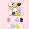 7 Colors Alloy Enamel Pendants ENAM-FS0002-05-8