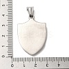304 Stainless Steel Pendants STAS-D091-08AS-3