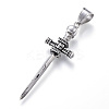 316 Surgical Stainless Steel Big Pendants STAS-F059-AS-2