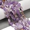 Natural Ametrine Beads Strands G-P497-01E-50-2