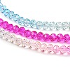 Transparent Painted Glass Beads Strands DGLA-A034-T3mm-A14-4