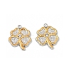 304 Stainless Steel Rhinestone Pendants STAS-T068-64GP-1