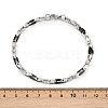 201 Stainless Steel Link Chain Bracelets for Men Women BJEW-B143-03PB-5