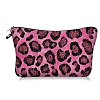 Leopard Print Polyester Cosmetic Zipper Pouches PW-WGDCEF5-02-1