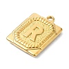 Ion Plating(IP) 304 Stainless Steel Pendants STAS-U033-01G-R-2