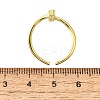 Brass Micro Pave Cubic Zirconia Cuff Rings for Women RJEW-H247-17G-5