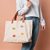 24Pcs 6 Colors 6-Petal Flower Shape Two Tone Crochet Appliques DIY-LP0003-61-3