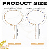 1 Set Natural Unakite Beads Bracelet & Dapped Chains Bracelet Set for Women BJEW-LP0004-06B-2