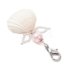 Angel Clam Shell Pendant Decoration HJEW-MZ00246-01-4